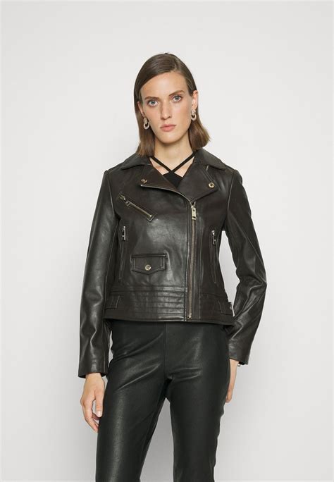 michael kors lederjacke braun|michael kors outlet store.